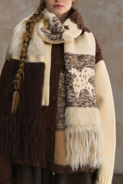 Wilderness Floral Jacquard Scarf