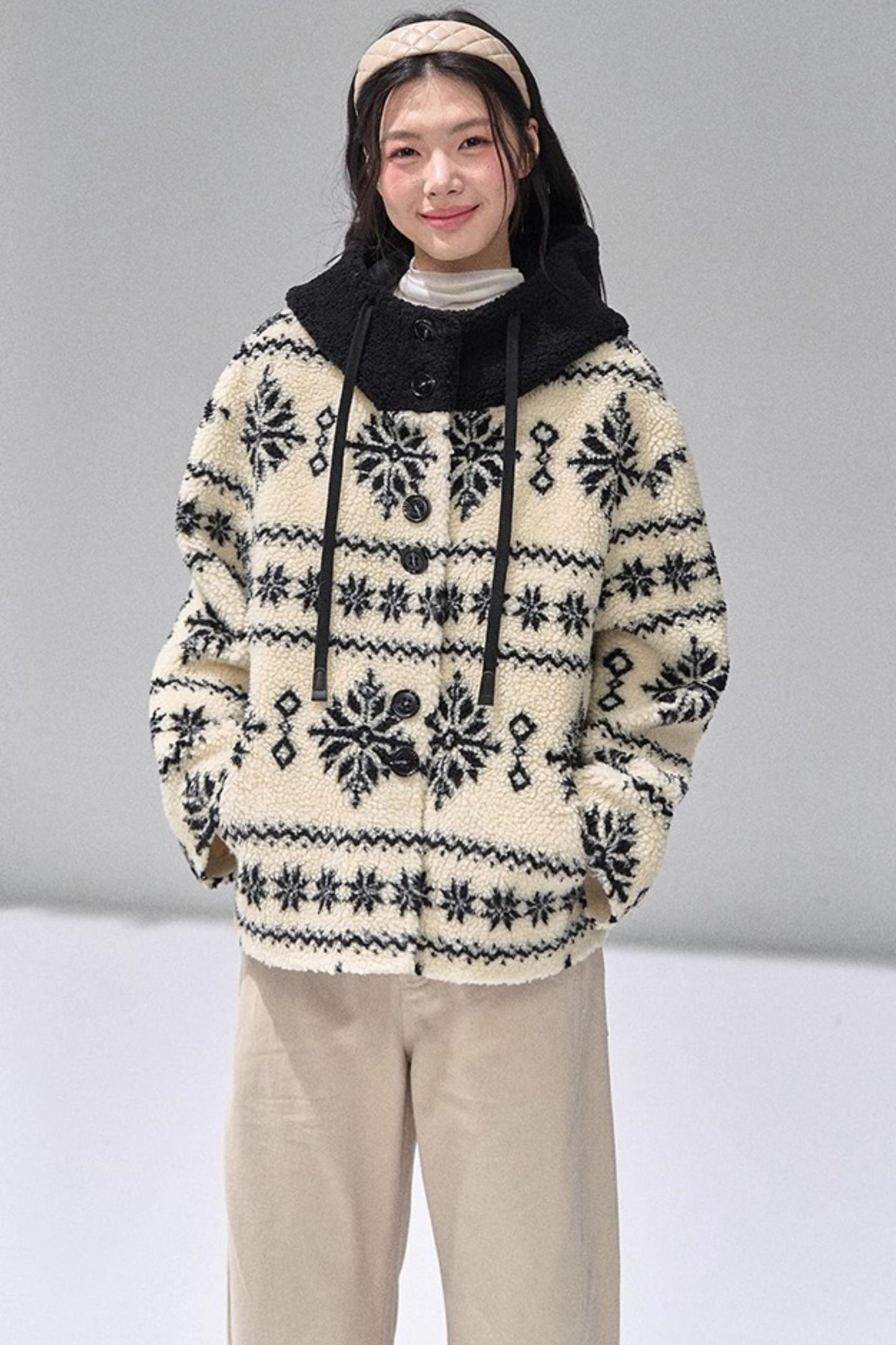 Thickened Hooded Fleece Jacket