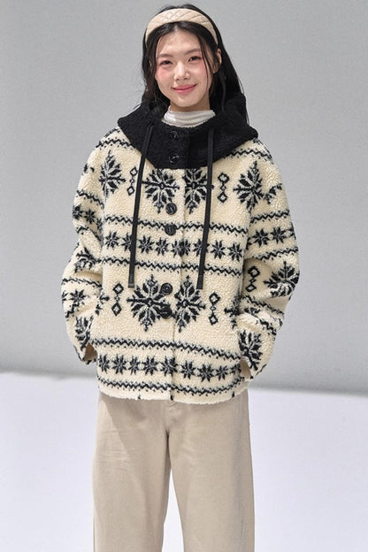 Thickened Hooded Fleece Jacket