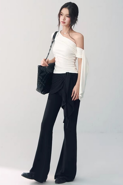 Off-Shoulder Ribbon Top