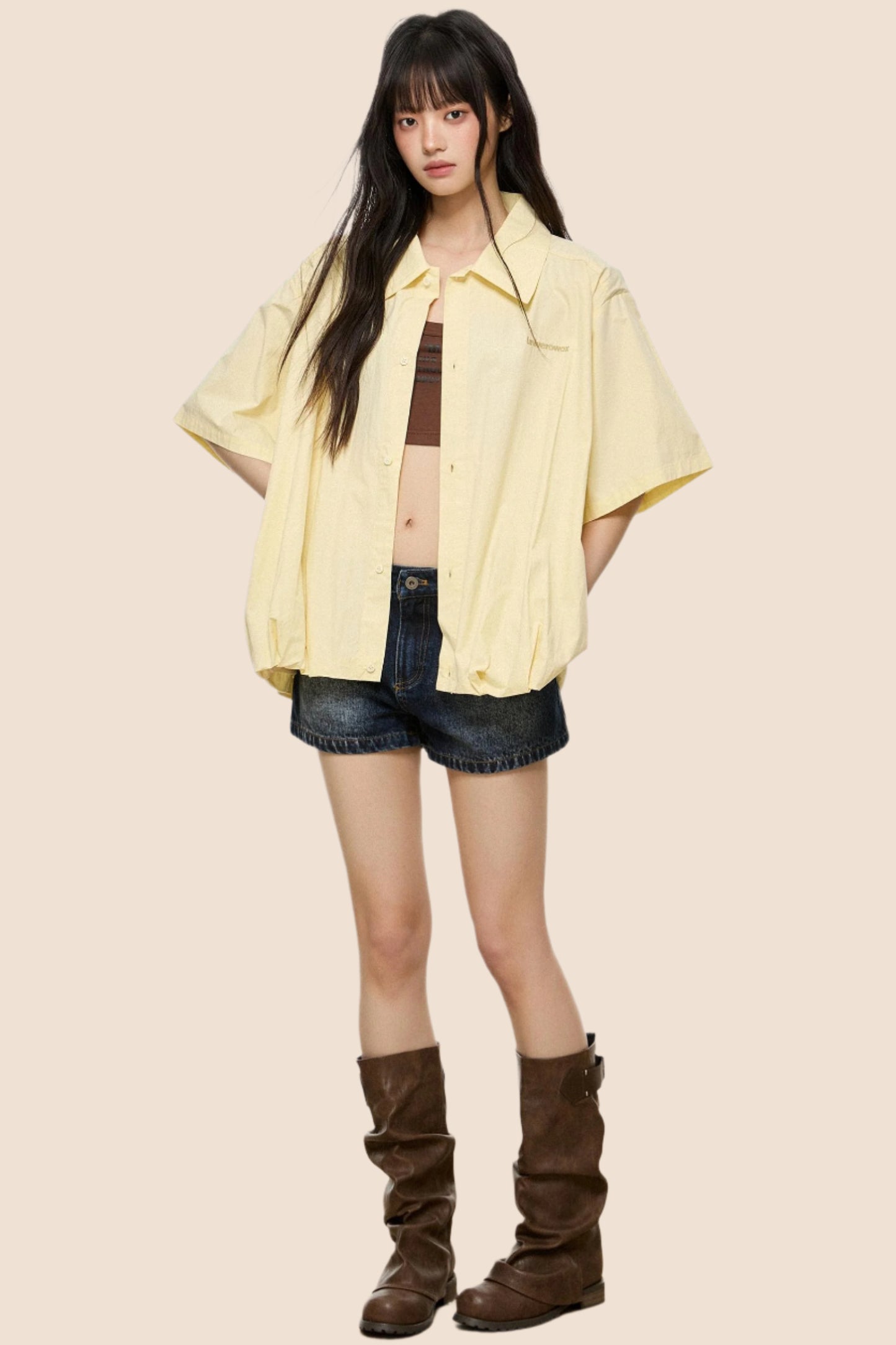 Retro Summer Short-Sleeve Shirt