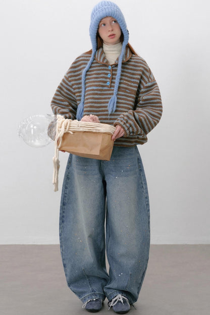 Sea Salt Striped Wool Sweater