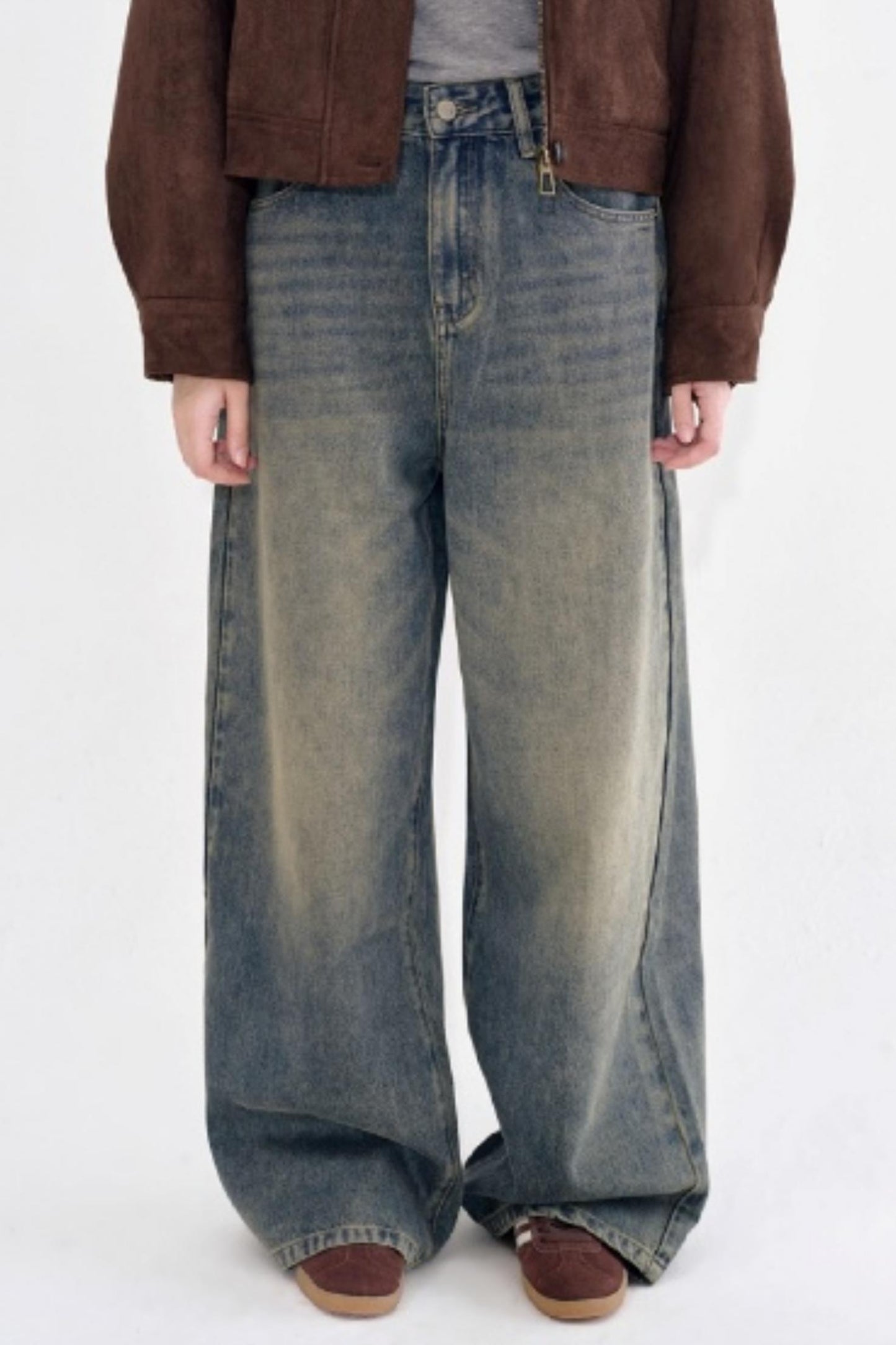 Vintage Distressed Denim Pants