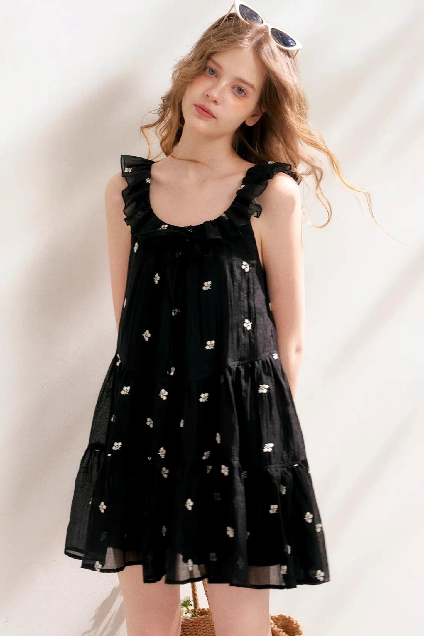 Ruffled A-Line Dress