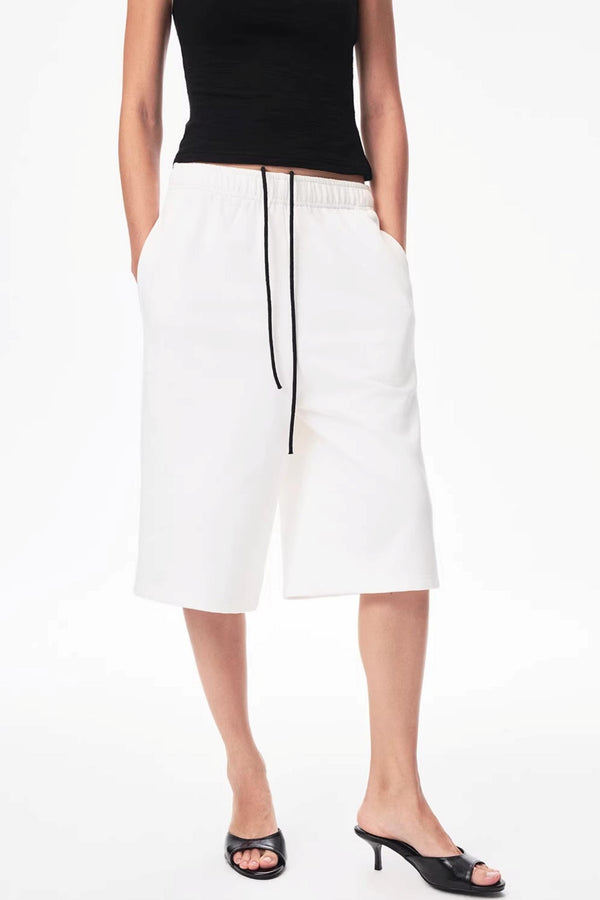 Two-Color Drawstring Sweatpants