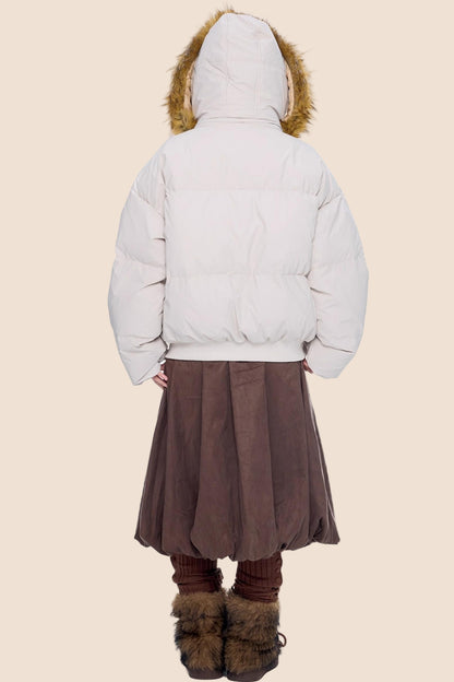 Retro Hooded Down Jacket