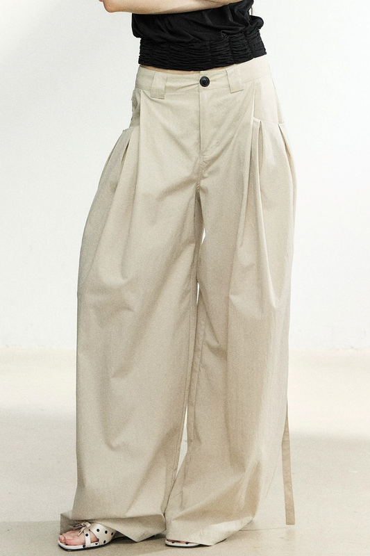 Summer High-Waisted Wide-Leg Pants