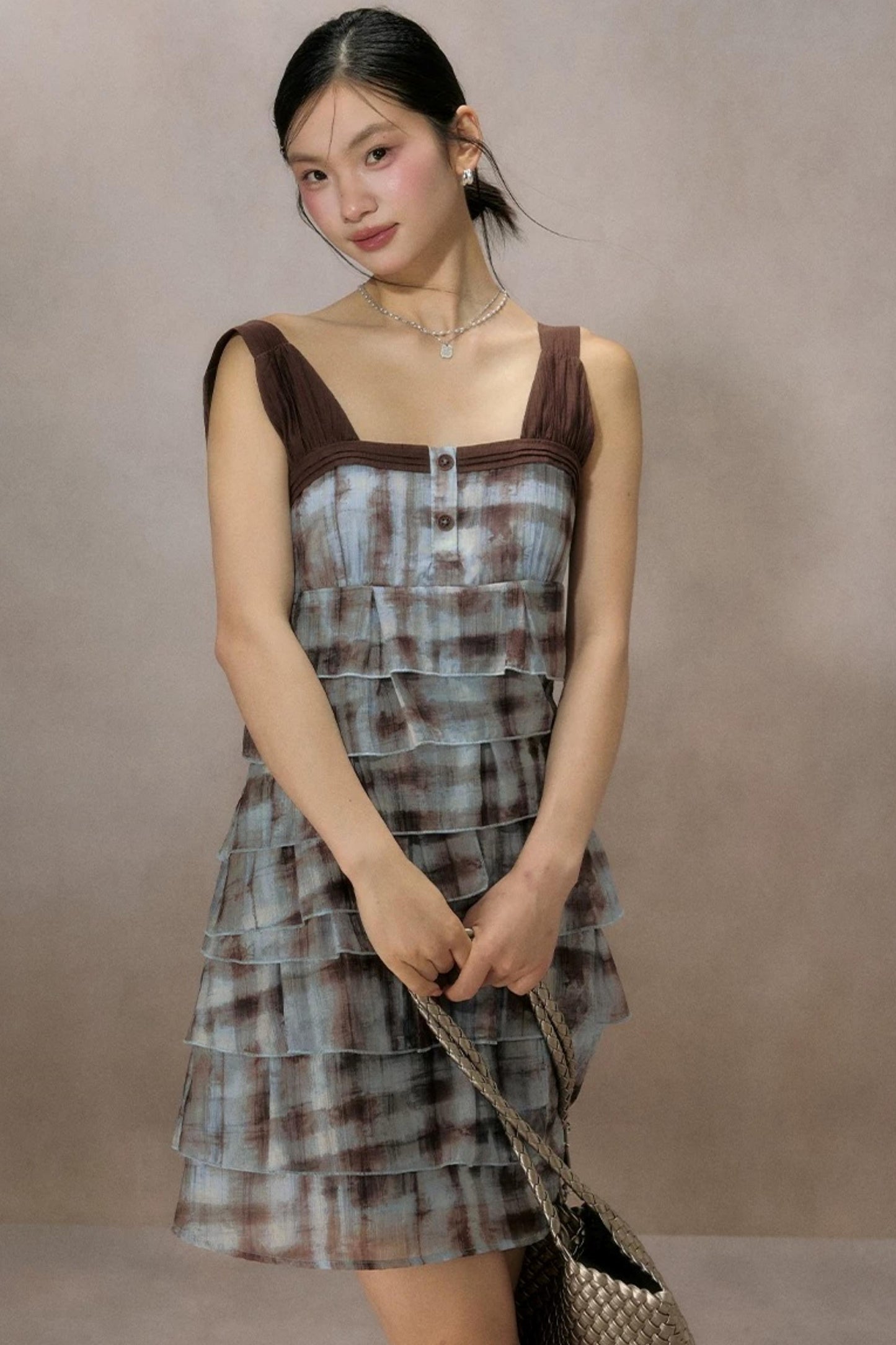 Mountain Ripple Suspender Dress