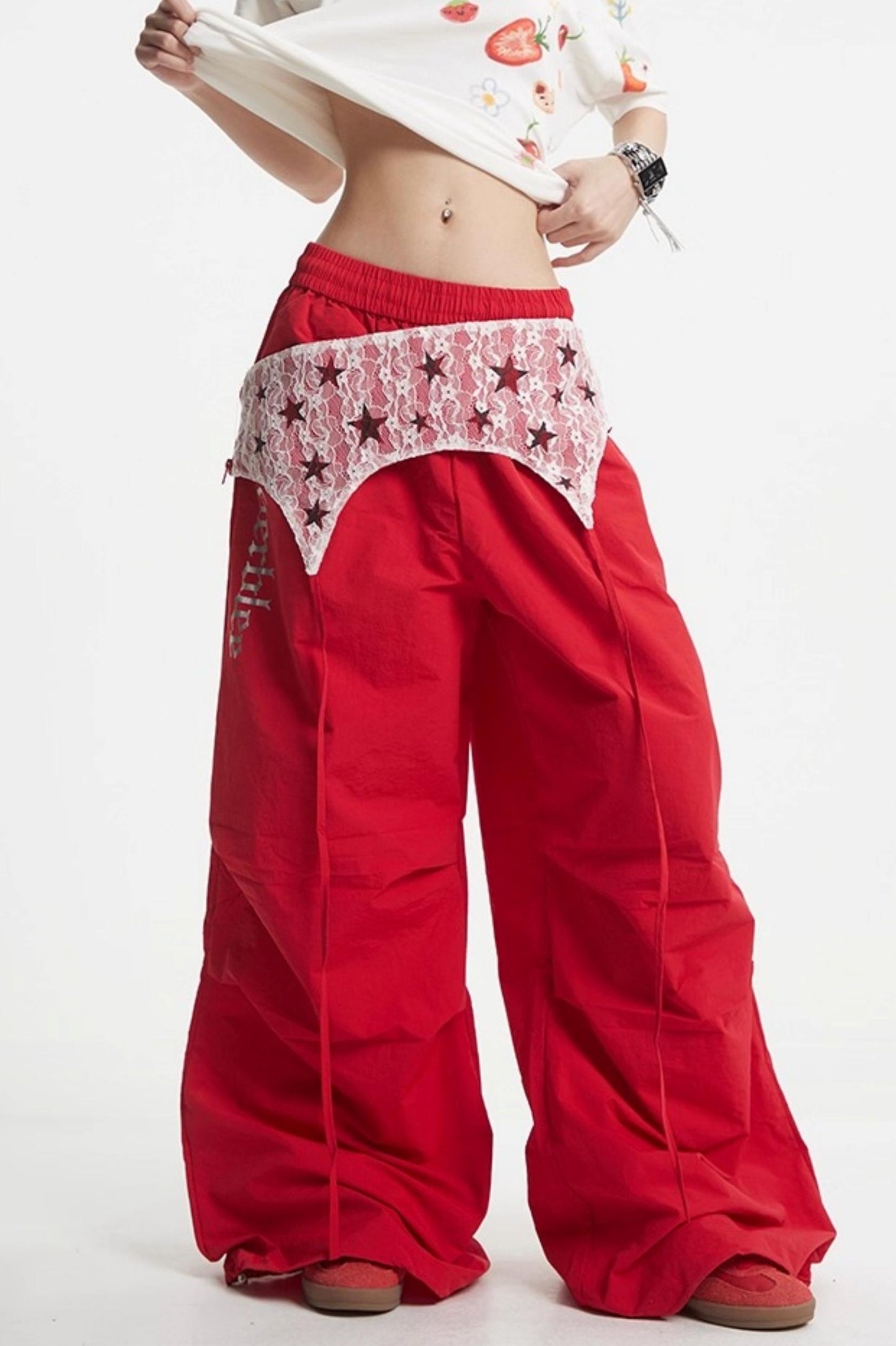 Lace Paratrooper Pants