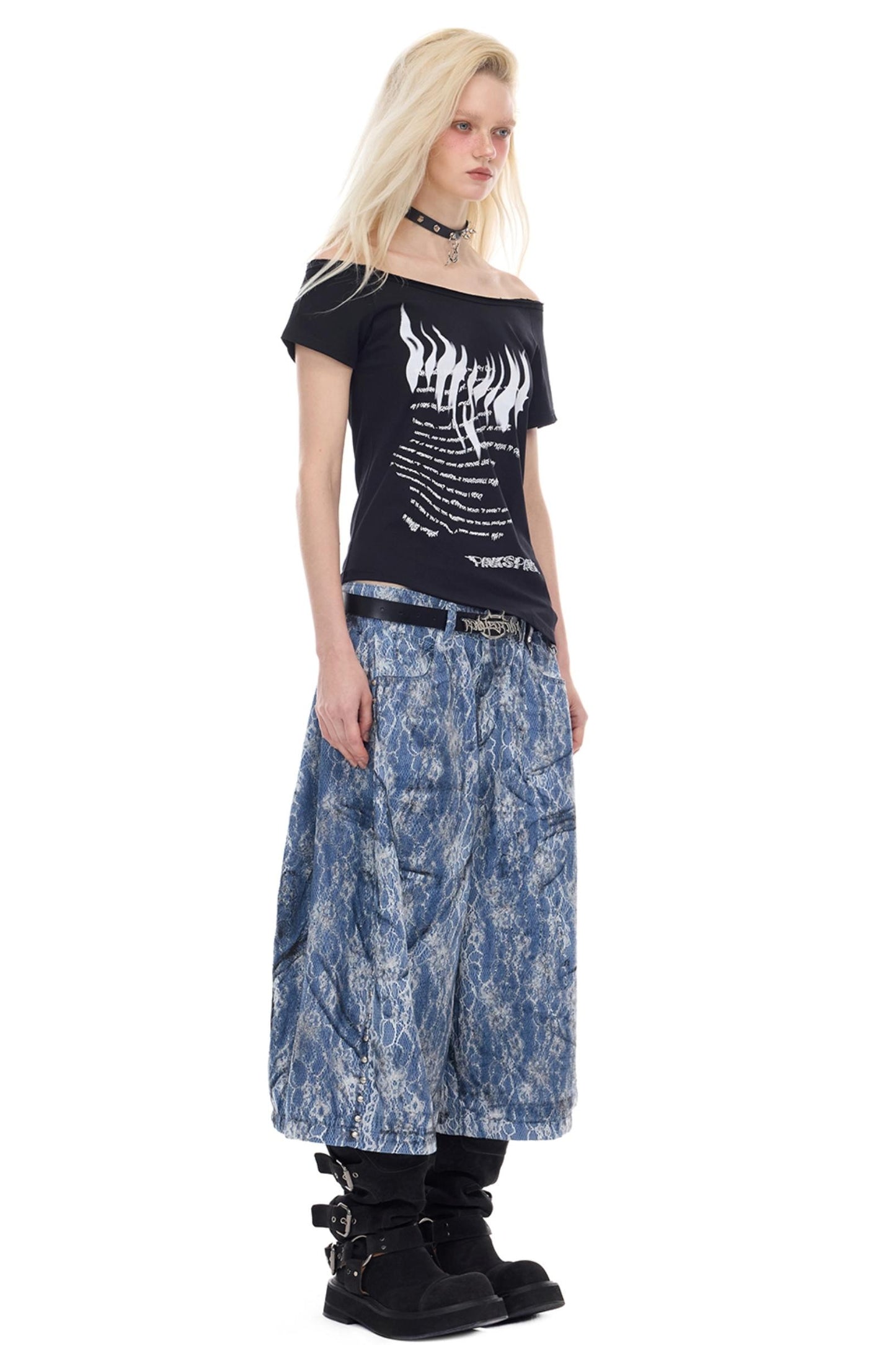 One-Shoulder Y2K T-Shirt