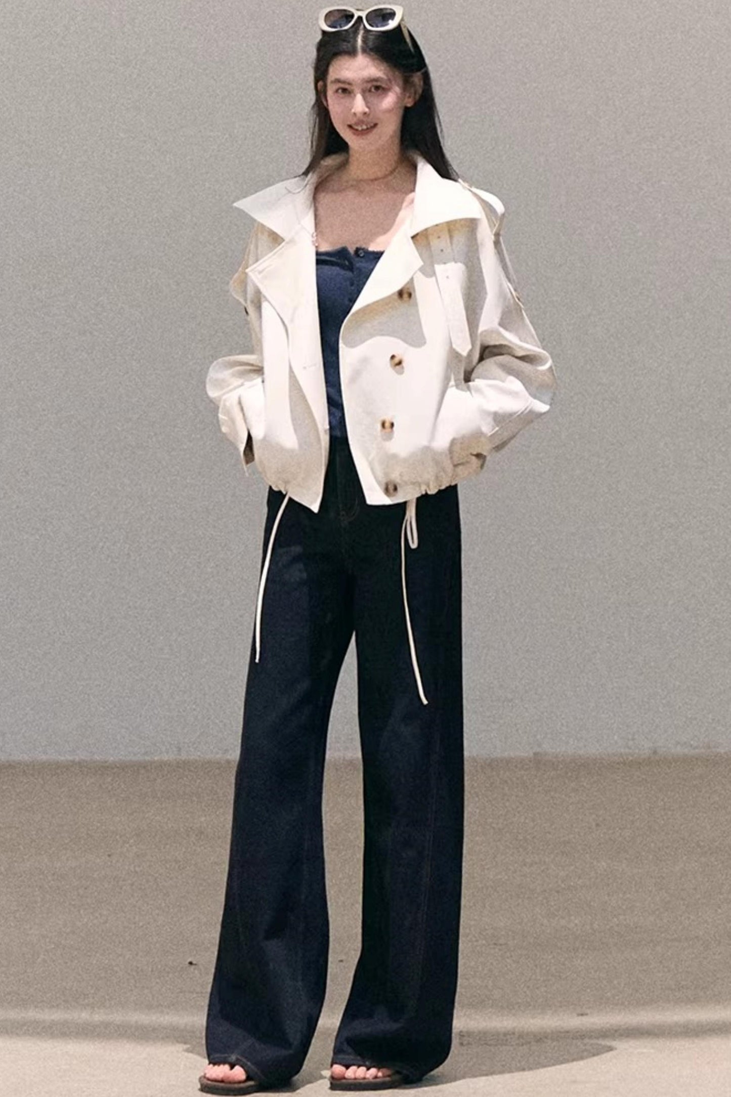 Sun-Kissed Floral Denim Pants Set-Up