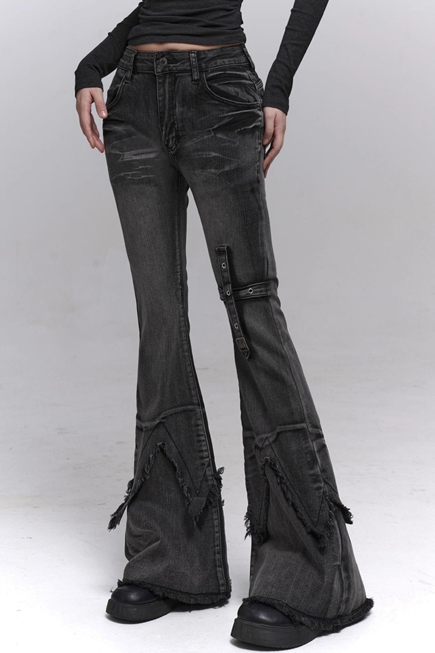 Cool Girl Black Bootcut Jeans