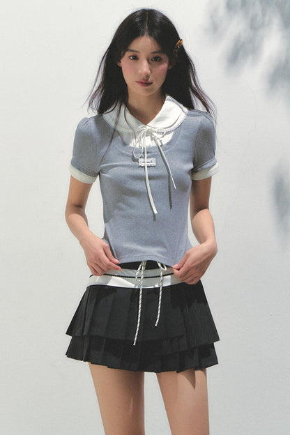 College Chic Knit Tee