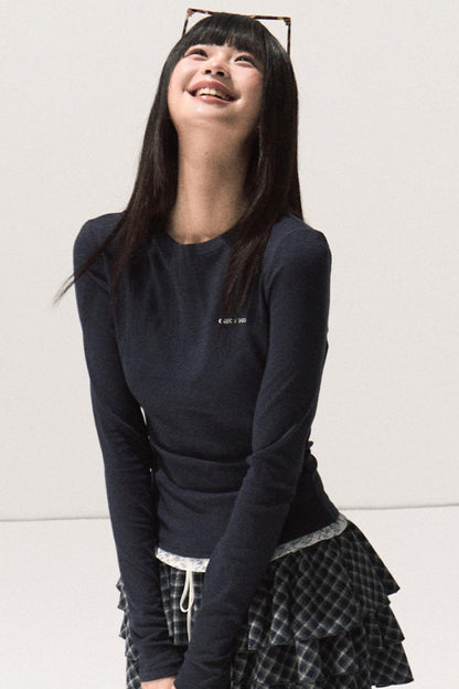 Slim Lace Long Sleeve T-shirt