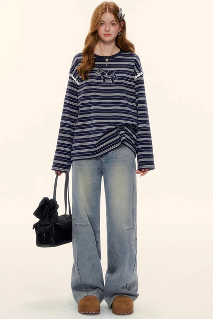 Light Blue Vintage Denim Pants