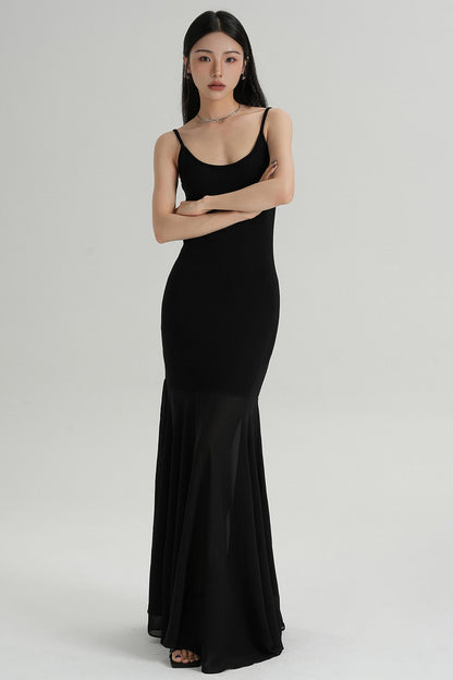 Summer Fishtail Halter Dress