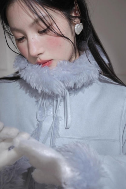 Misty Velvet Fur Coat