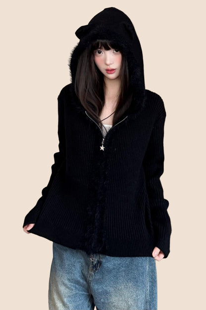 Vintage Patchwork Minimal Cardigan