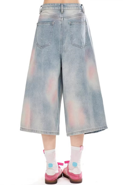 레트로 그라디언트 청반바지