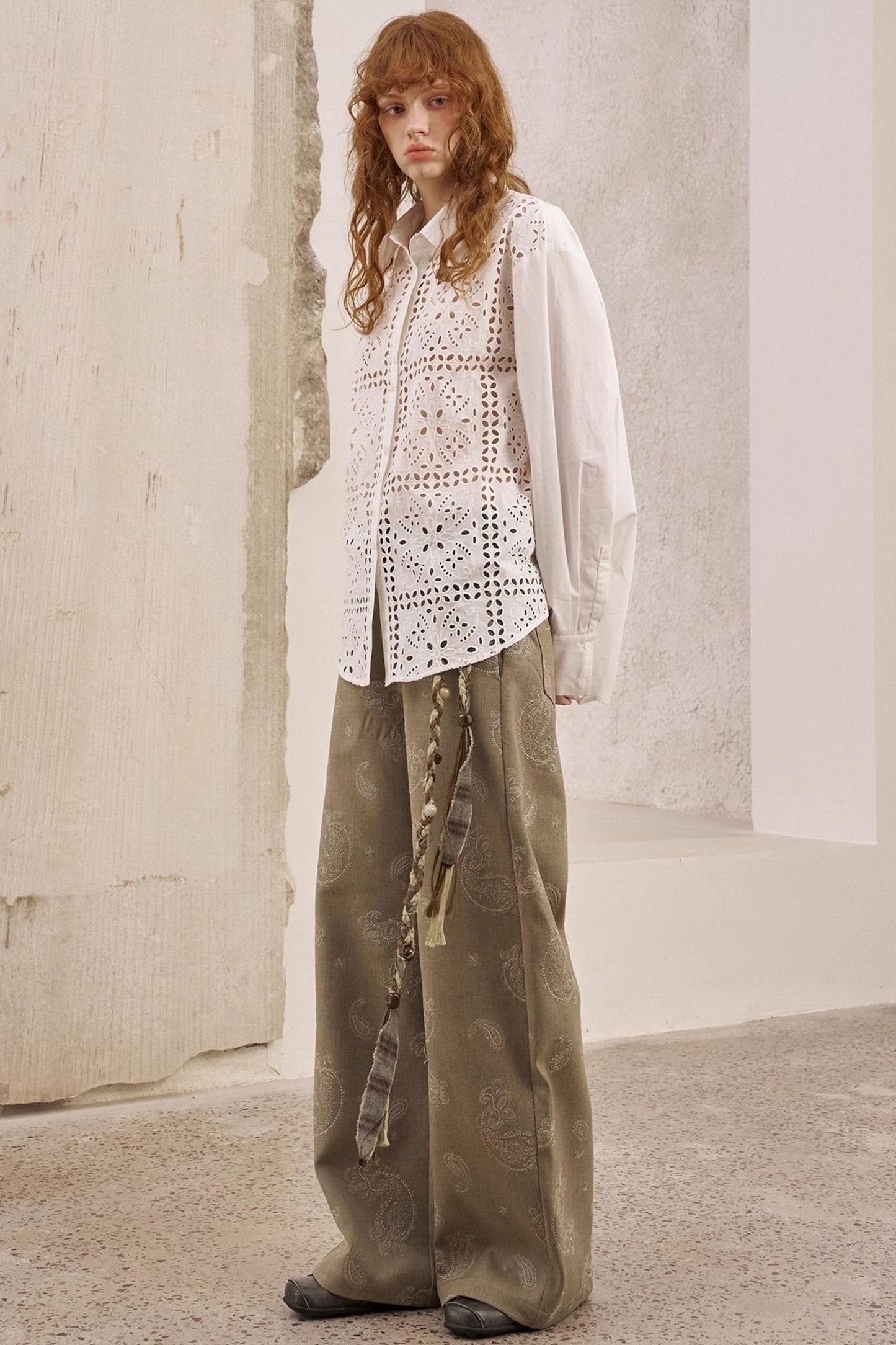 White Long-Sleeved Shirt