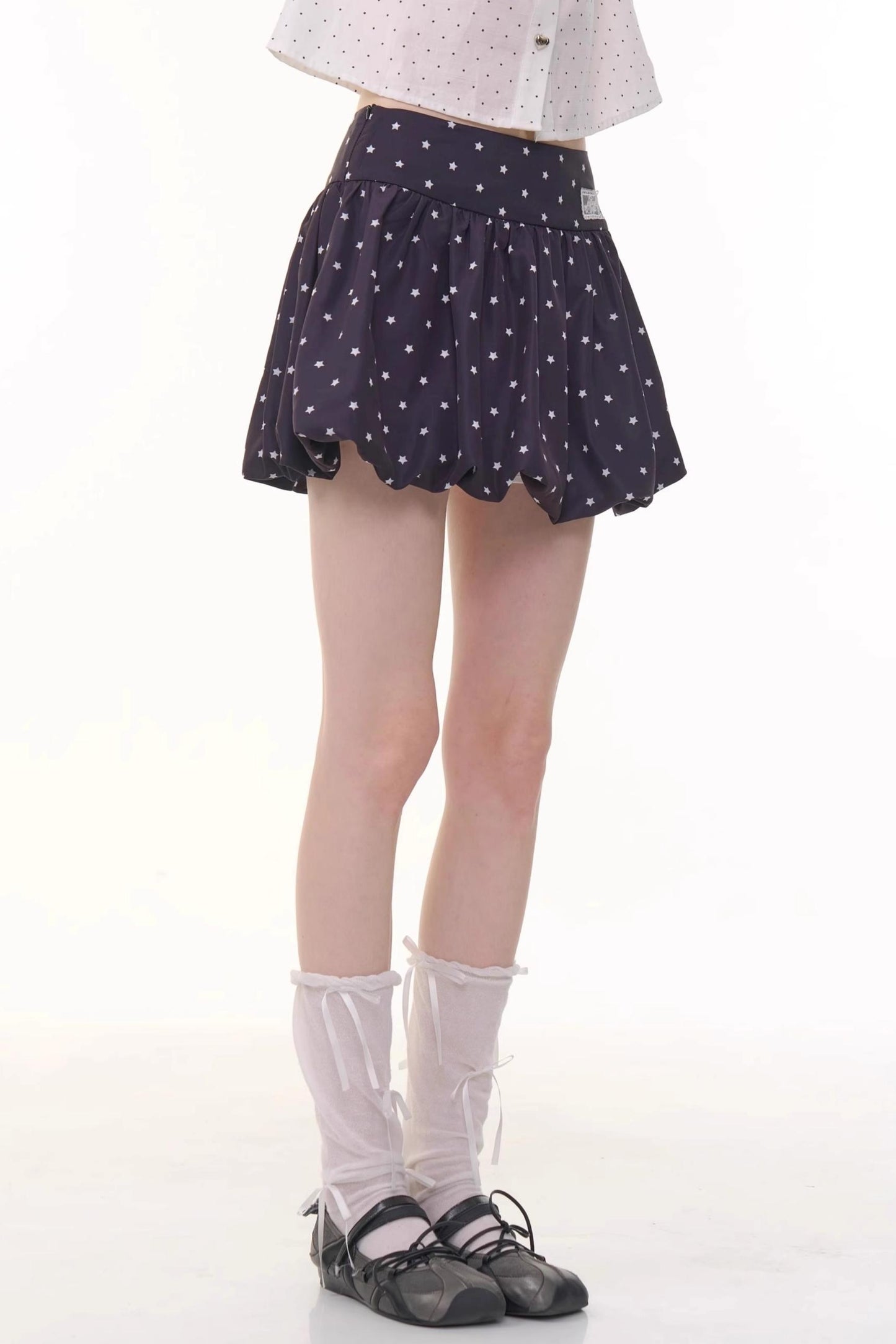 Polka Dot A-Line Skirt