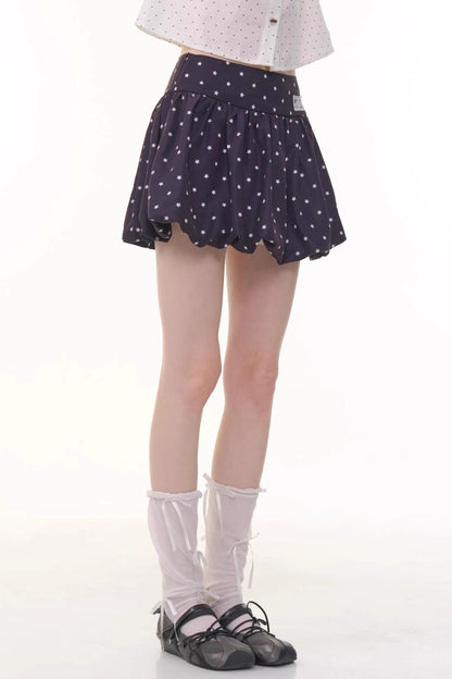 Polka Dot A-Line Skirt