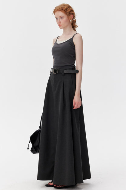 Tall Black Flare Skirt