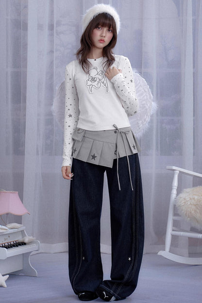 Dream Core Lace-Up Skirt