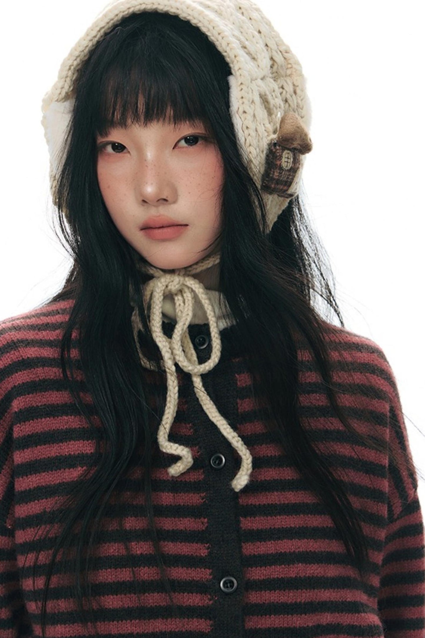 Vintage Striped Sweater Cardigan