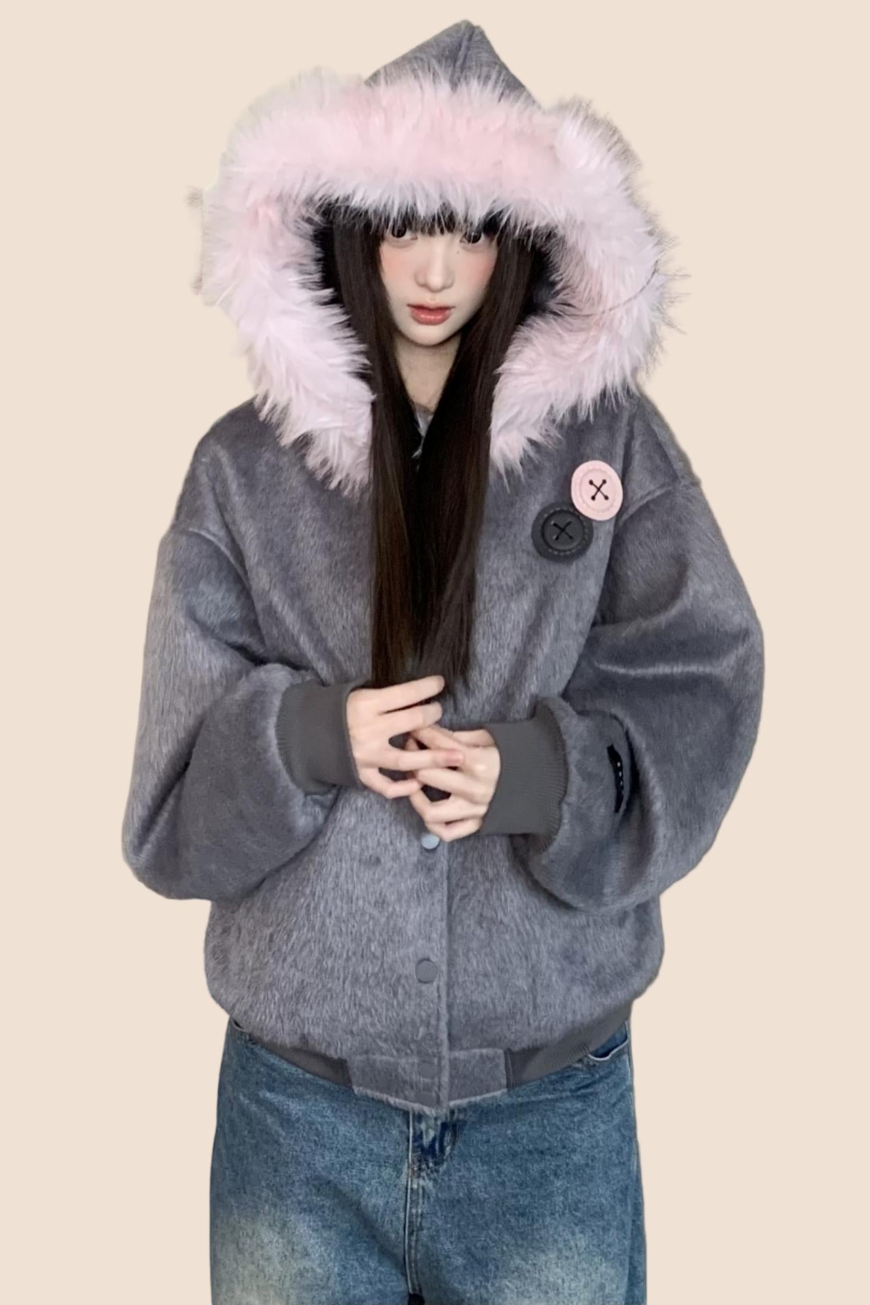 Autumn Vintage Hooded Cardigan