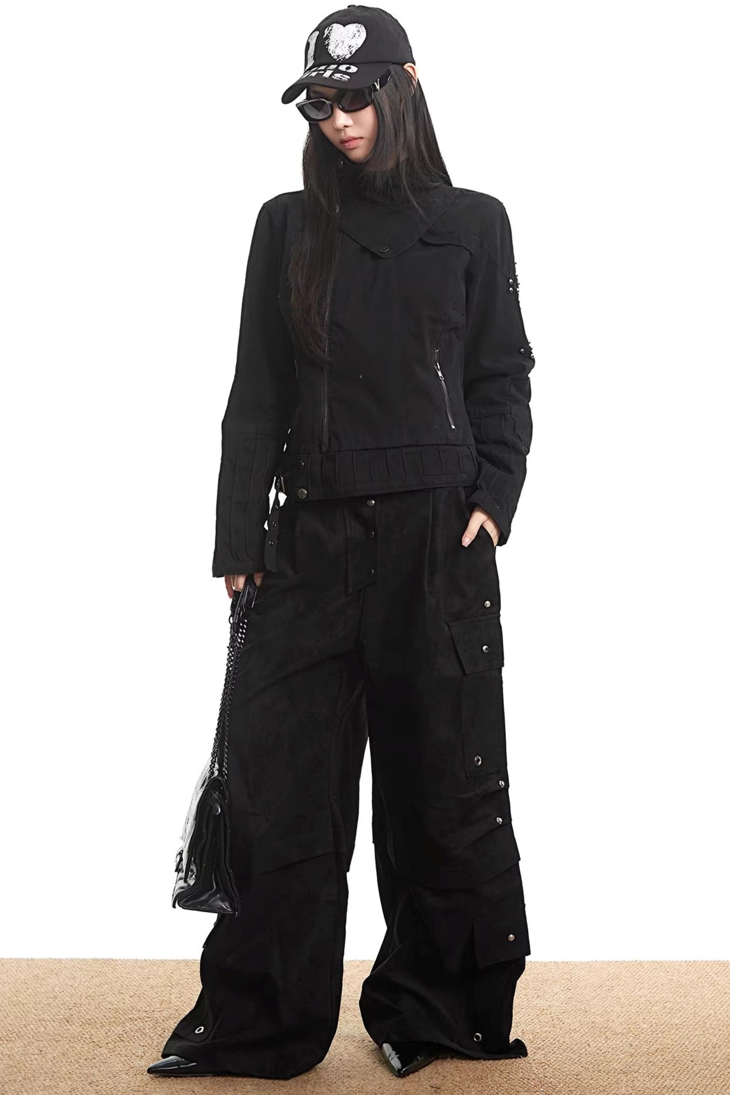 Army Green Rivet Jacket