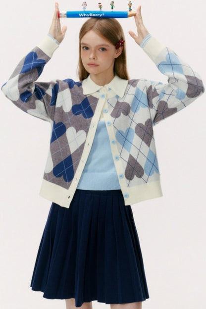 Vintage Diamond Plaid Sweater