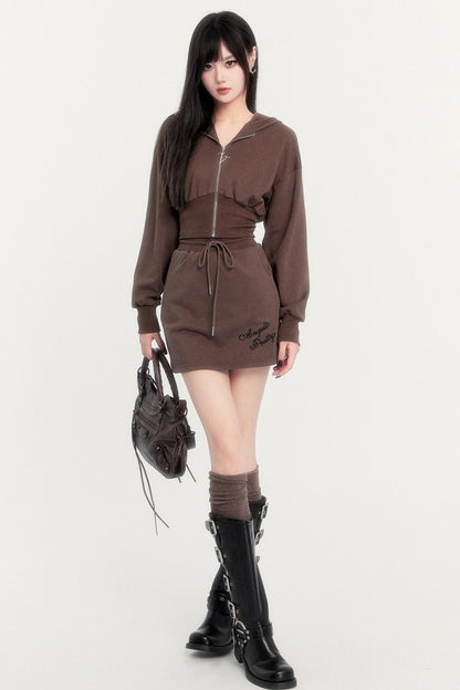 Sweet American Girl Two-Piece Skirt Set