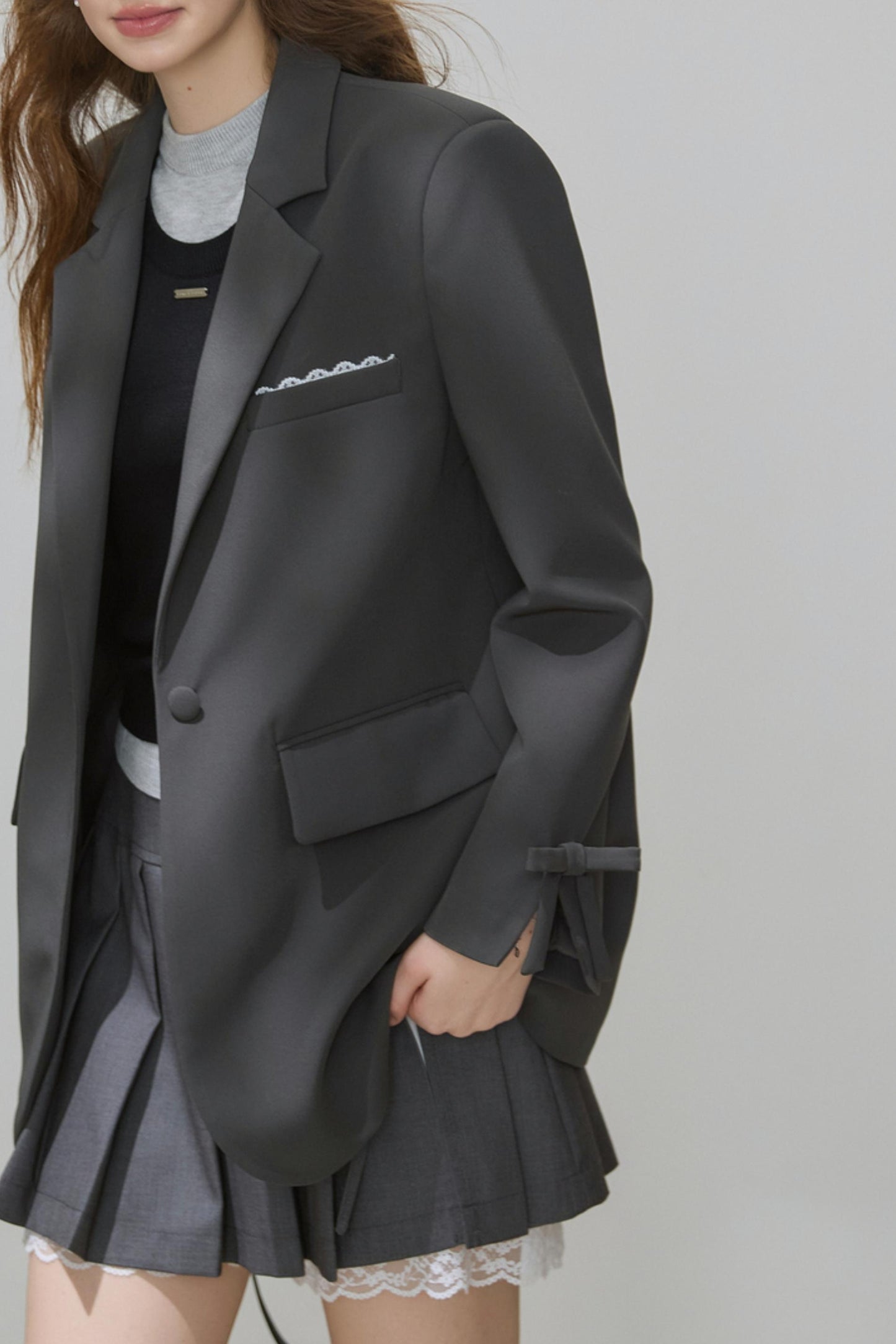 Gray Womens Blazer