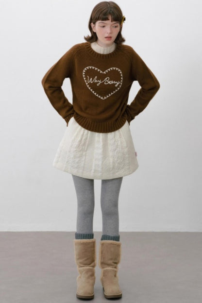 Sweet Thoughts Heart Sweater
