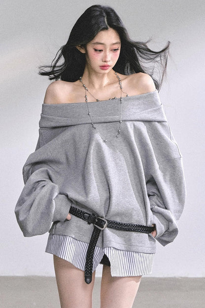 Autumn Oversized Hooded Sweatshirt