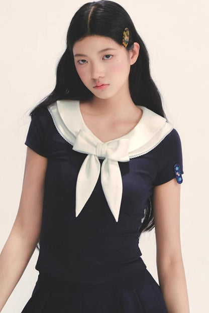 Versatile Bow Neck Tee