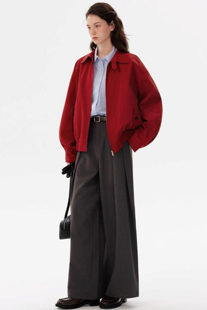 Harrington Contrast Check Lapel Jacket