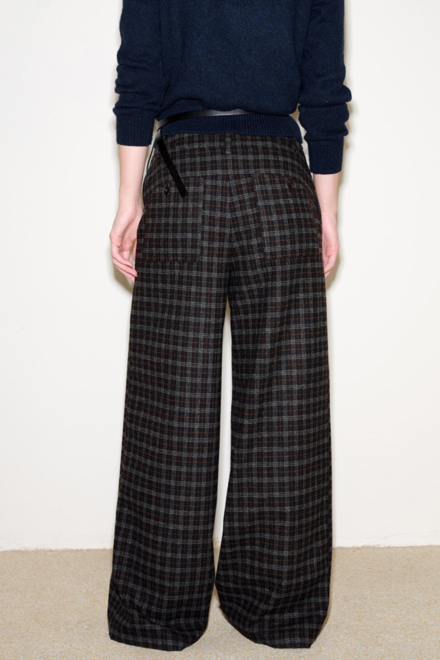 Nordic Woolen Plaid Pants