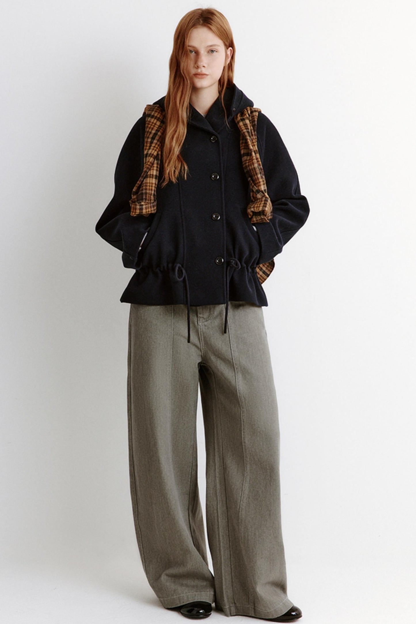 Winter Hooded Crop Coat