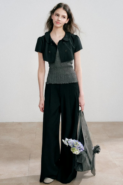 Conjunto de cárdigan y top de tirantes de verano