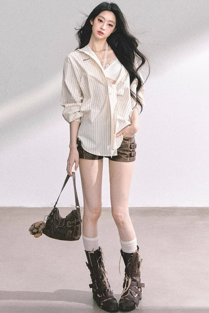 French Stripe Sunscreen Shirt