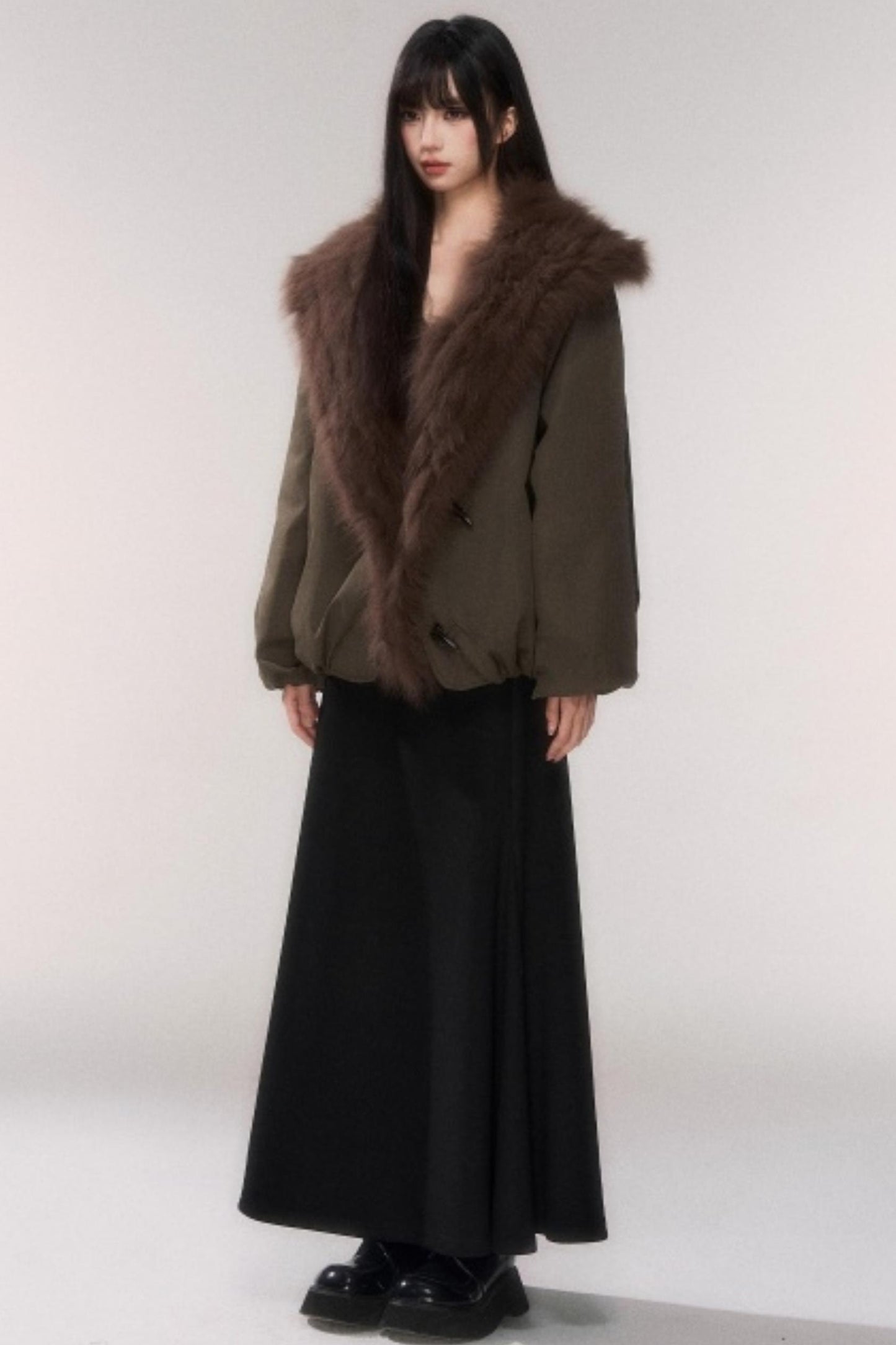 Winter Wool A-Line Skirt