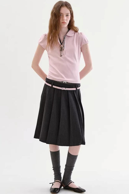 Pink Bud Doll Collar Top