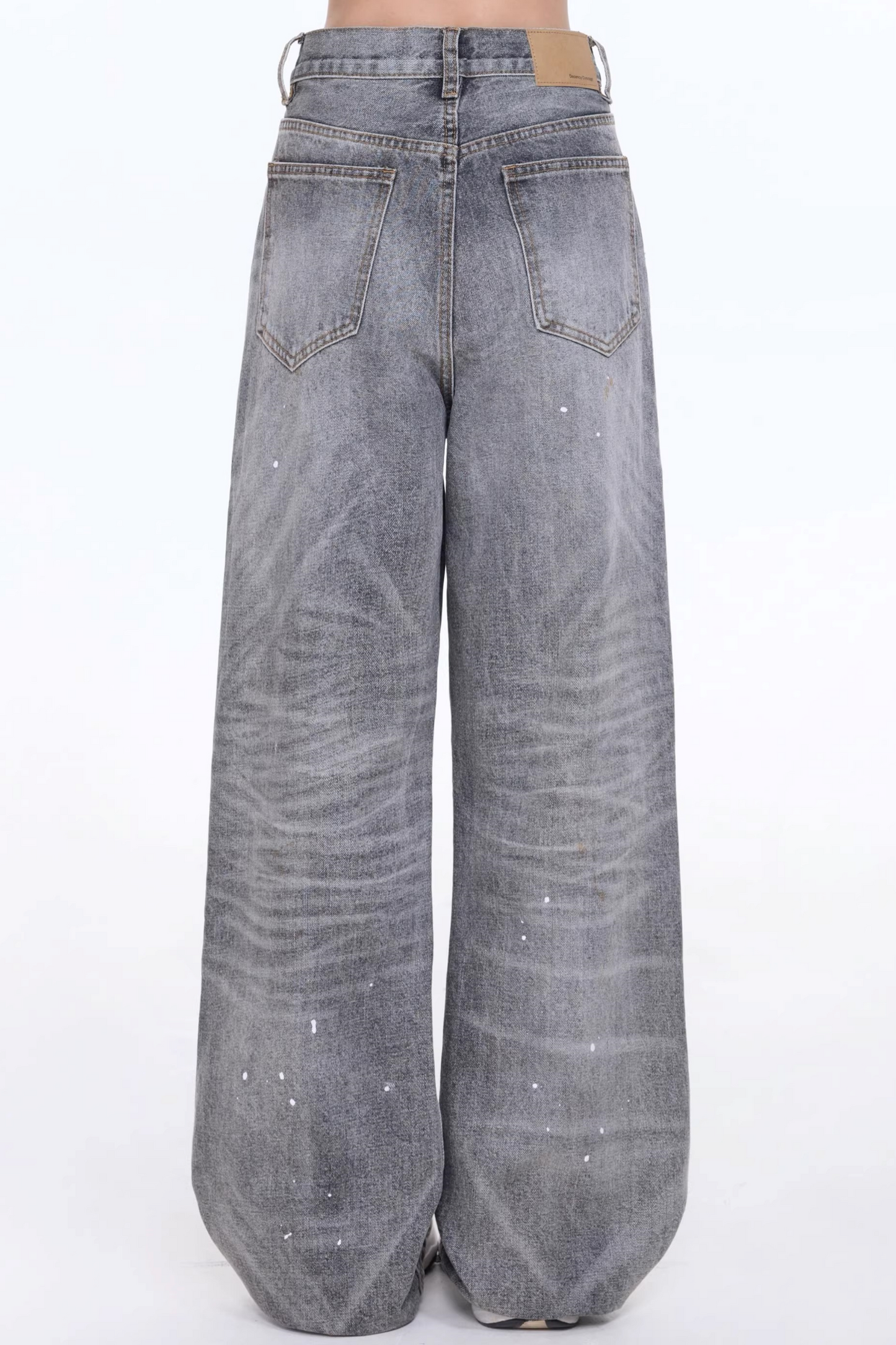 Retro Washed Denim Pants
