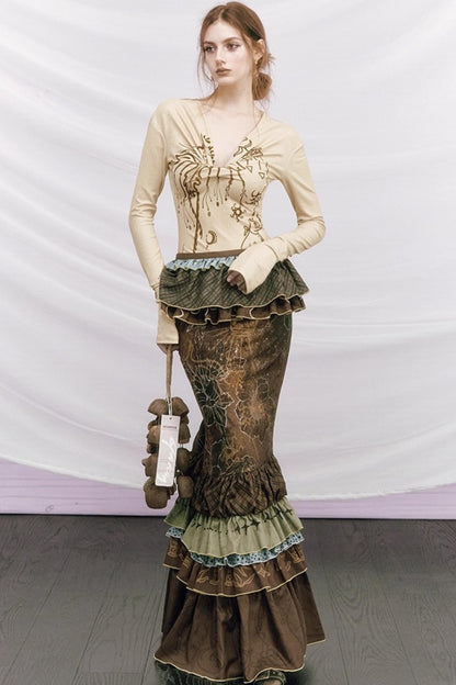 Off-Shoulder Knot Base Shirt