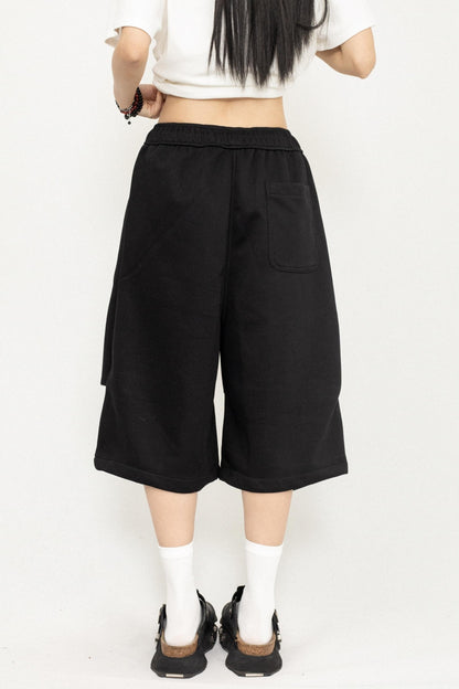 Pleated Culotte Pants