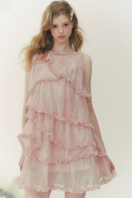 Pink Mist Layered Dress