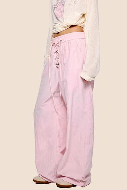 Low-Waist Ruched Sports Pants