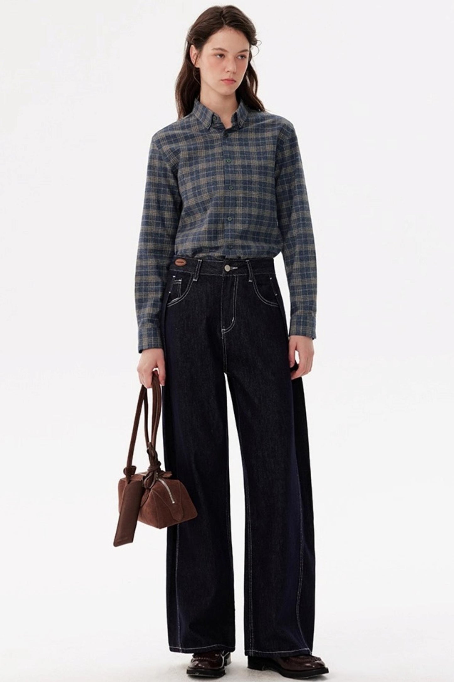 Autumn Vintage Layered Long-Sleeved Shirt